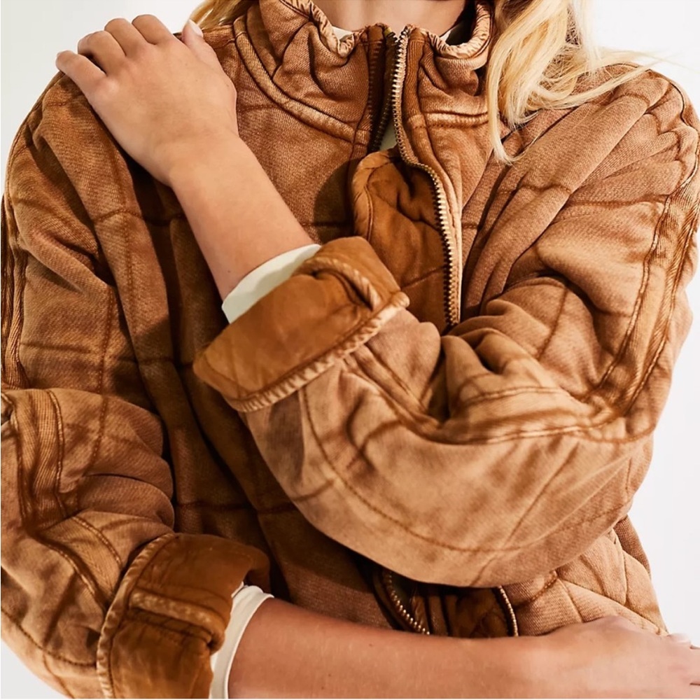 Free People Dolman Quilted Knit Jacket - Picture 4 of 13